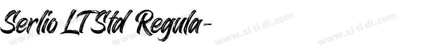 Serlio LT Std Regula字体转换